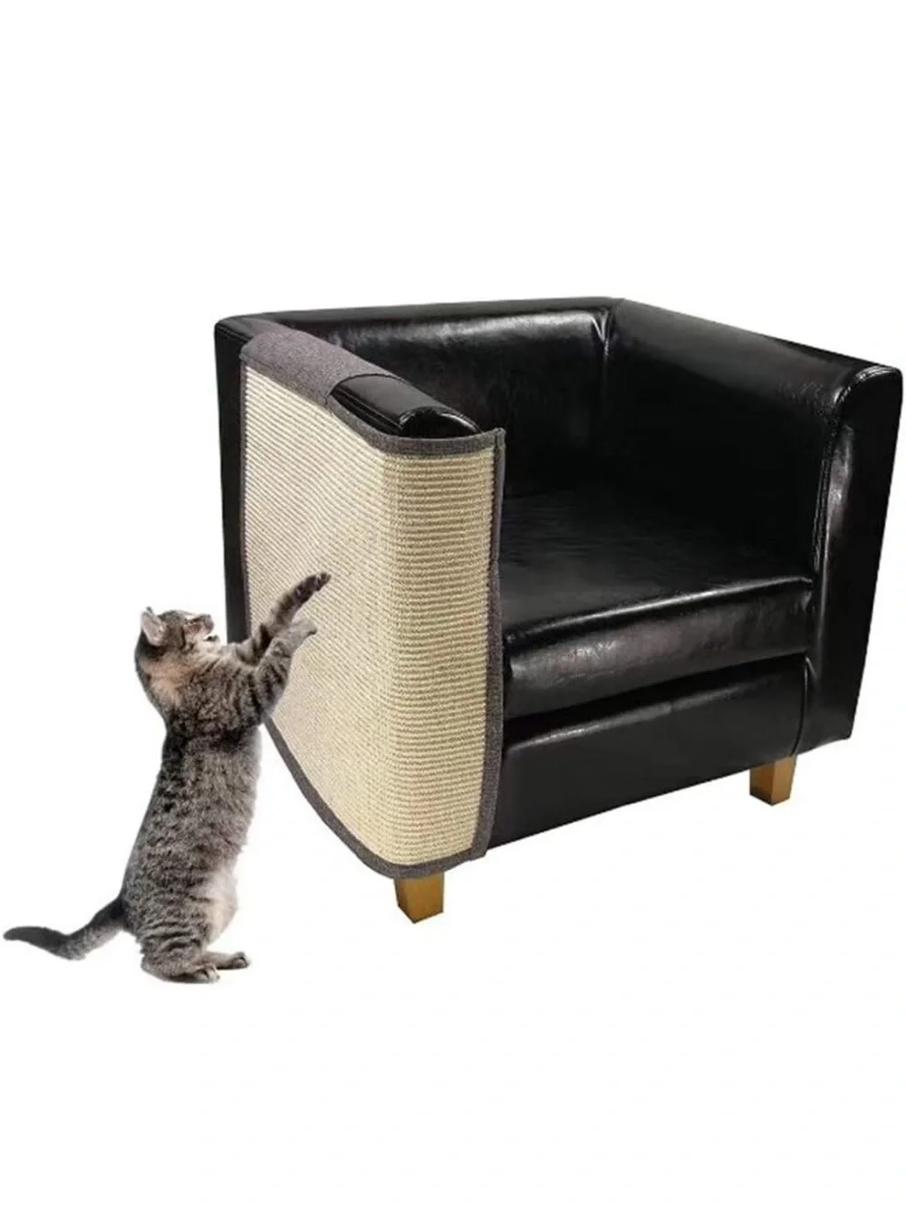 Cat Scratch Furniture Protector for Couch or Chair Arm Right - Blue. NWT